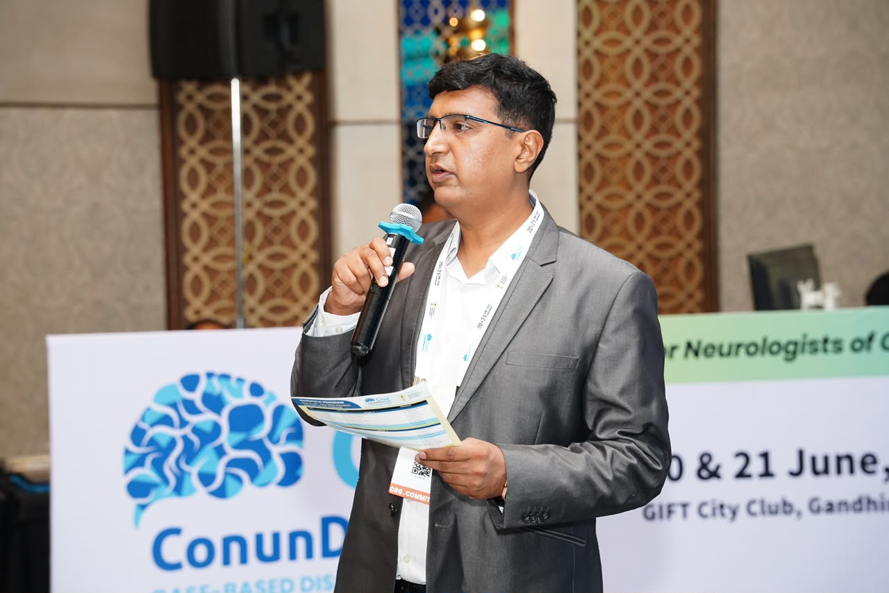 Dr. Priyank Shah Addressing Conference Audience